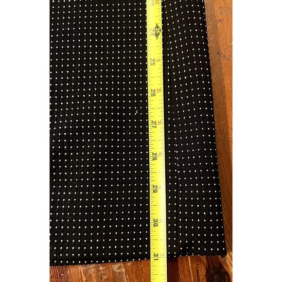 Chico's women's wide leg black trousers size 0 (4 Reg) white pattern, stretch, N - Picture 9 of 11